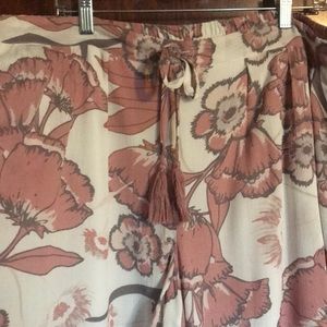 Peach & Cream Wide Legged Pants